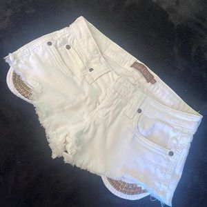 Frankie B studded white shorts